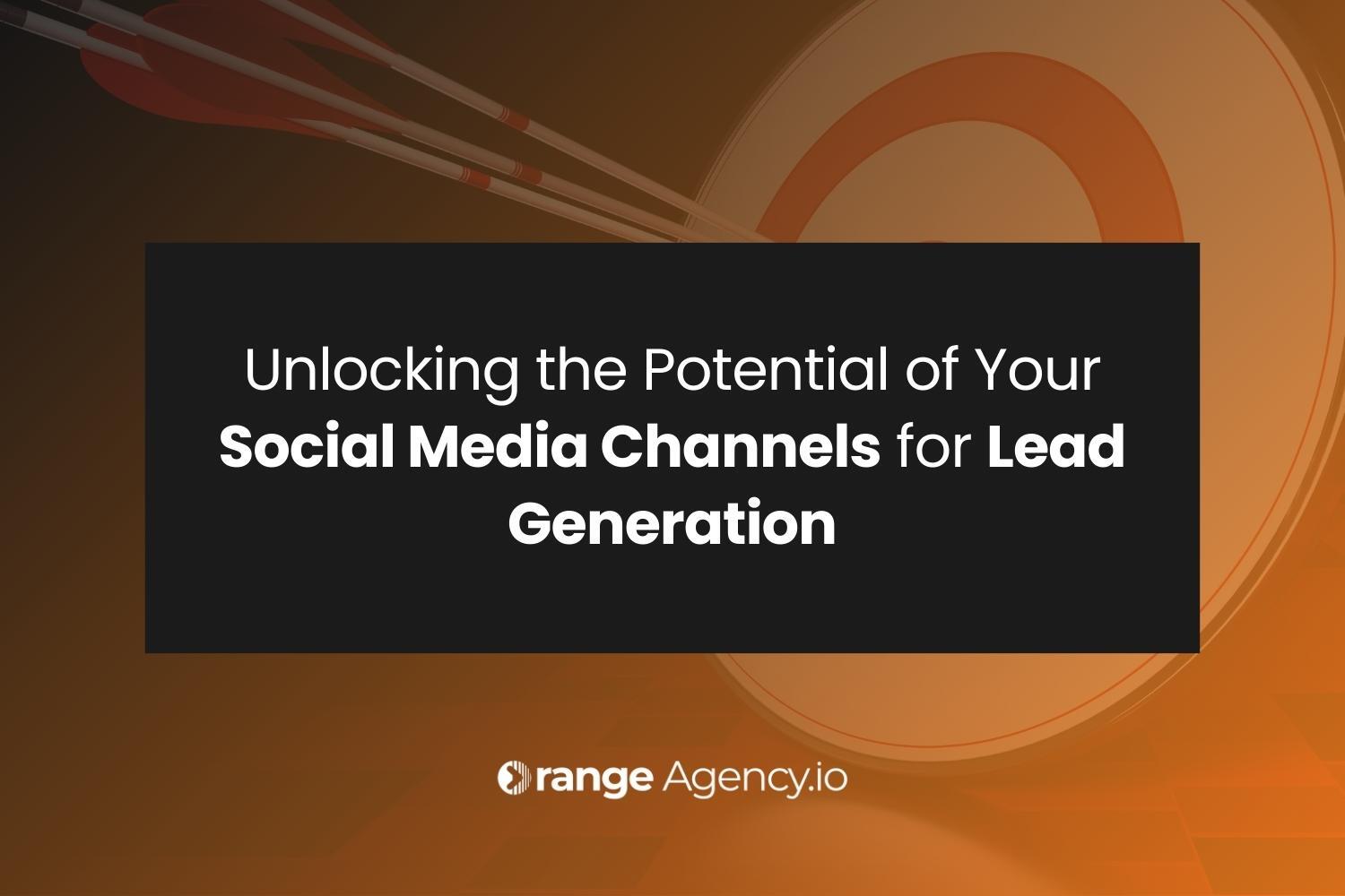 a network of social media icons connected to a funnel symbolizing lead generation